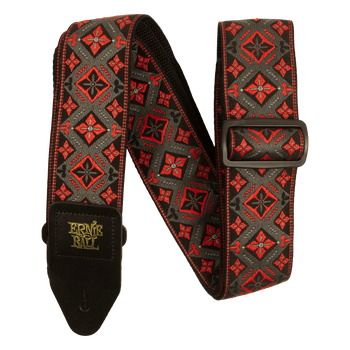 P05346 Ernie Ball Red King Classic Jacquard Guitar Strap